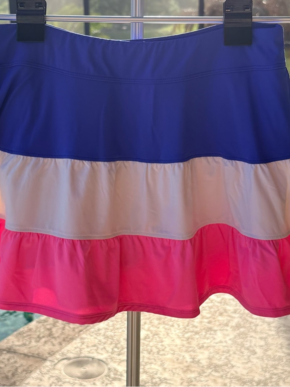 Lilly Pulitzer Meryl Skort Blue Grotto Colorblock Luxletic Golf Tennis Size M - Picture 3 of 6